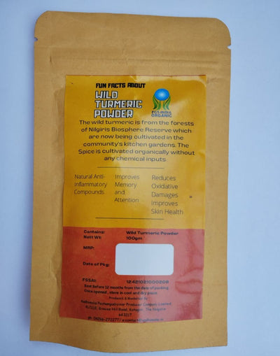 Wild Turmeric Powder – Natural Skin Brightener | Pure Herbal Powder – Seasonings & Spices on Brown Living™. SKU: APPCL-085. Img 4.