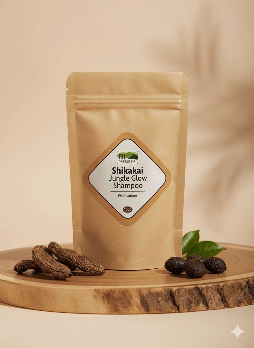 Wild Wash Shikakai - Jungle glow Shampoo – Hair Shampoo Powder on Brown Living™. SKU: APPCL-086. Img 1.