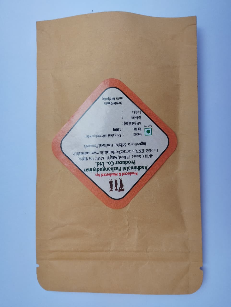 Wild Wash Shikakai - Jungle glow Shampoo – Hair Shampoo Powder on Brown Living™. SKU: APPCL-088. Img 4.