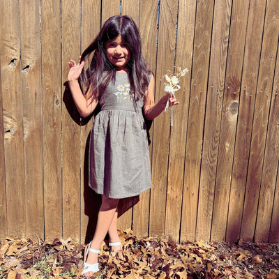 Wildflower Dress for Girls | Floral Dress for Kids – Kids Frocks & Dresses on Brown Living™. SKU: SS-02-0001_6-12M. Img 2.
