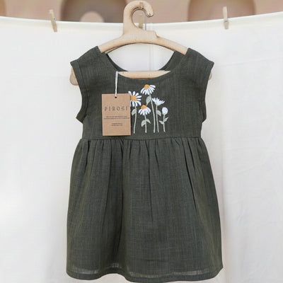 Wildflower Dress for Girls | Floral Dress for Kids – Kids Frocks & Dresses on Brown Living™. SKU: SS-02-0001_6-12M. Img 5.