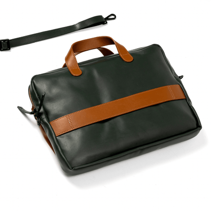 Willow Vegan Leather Laptop Sleeve - Tan – Laptop Sleeve on Brown Living™. SKU: LSGH2025 - 5004. Img 2.