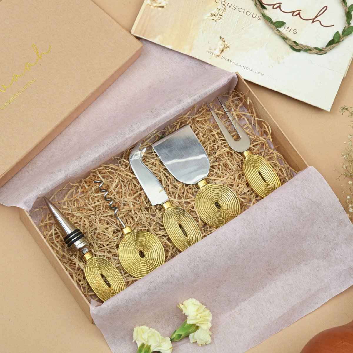 Wine and Cheese Accessories Box | Gift Hamper | Verified Sustainable by Brown Living™