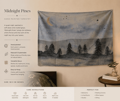Winter Calm Tapestry | Wall Hanging – Wall Decor on Brown Living™. SKU: TA01. Img 2.