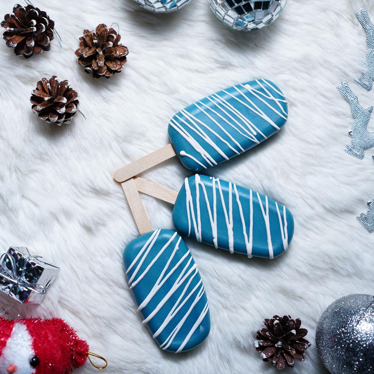 Winter Popsicle Soap | Handmade Festive Popsicle - Themed Bath Soap – Body Soap on Brown Living™. SKU: SLTYSECRT-16. Img 3.