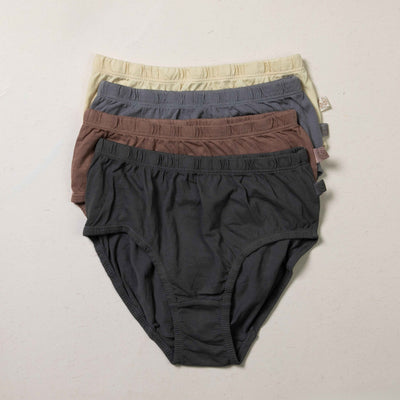 Women Hipster - Plant Dyed - Toxin Free - Anti - Microbial - Pack of 2 – Womens Underwear on Brown Living™. SKU: BVW003BMGXL. Img 1.