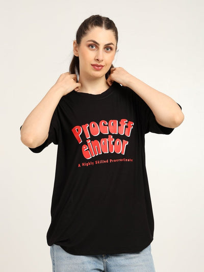 Women Oversized Bamboo T-Shirt – Soft, Breathable & Sustainable Fit – Womens T-Shirt by Bamboology available on Brown Living™. Black S. SKU: WOMEN - PROCUFF - BLK - S. Img 14.