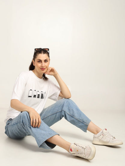 Women Oversized Bamboo T-Shirt – Soft, Breathable & Sustainable Fit – Womens T-Shirt by Bamboology available on Brown Living™. White M. SKU: WOMN - DO - IT - WHIT - M. Img 17.