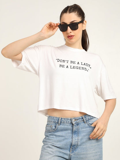 Women Oversized Bamboo T-Shirt – Soft, Breathable & Sustainable Fit – Womens T-Shirt by Bamboology available on Brown Living™. White S. SKU: LADY - LEGEND - WHIT - S. Img 9.