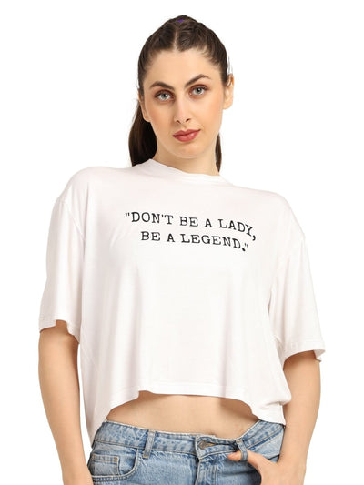 Women Oversized Bamboo T-Shirt – Soft, Breathable & Sustainable Fit – Womens T-Shirt by Bamboology available on Brown Living™. White S. SKU: LADY - LEGEND - WHIT - S. Img 7.
