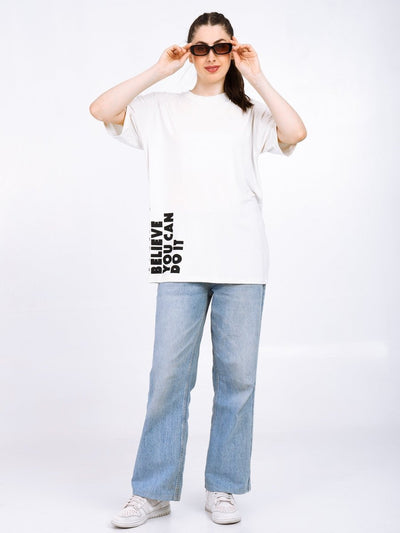 Women Oversized Bamboo T-Shirt – Soft, Breathable & Sustainable Fit – Womens T-Shirt by Bamboology available on Brown Living™. White S. SKU: WOMEN - LAZY - BETRY - WHIT - S. Img 23.