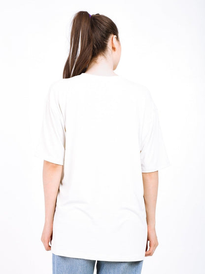 Women Oversized Bamboo T-Shirt – Soft, Breathable & Sustainable Fit – Womens T-Shirt by Bamboology available on Brown Living™. White S. SKU: WOMN - DO - IT - WHIT - S. Img 26.