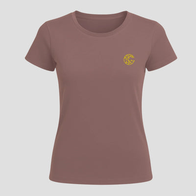Women Tshirt - Organic - Plant Dyed - Toxin Free - Anti - Microbial – Womens T-Shirt on Brown Living™. SKU: BVW014SB. Img 5.