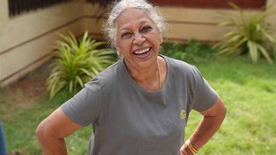 Women Tshirt - Organic - Plant Dyed - Toxin Free - Anti - Microbial – Womens T-Shirt on Brown Living™. SKU: BVW014SB. Img 7.