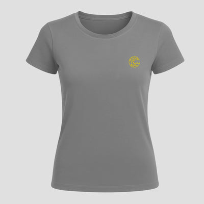 Women Tshirt - Organic - Plant Dyed - Toxin Free - Anti - Microbial – Womens T-Shirt on Brown Living™. SKU: BVW014SMG. Img 4.