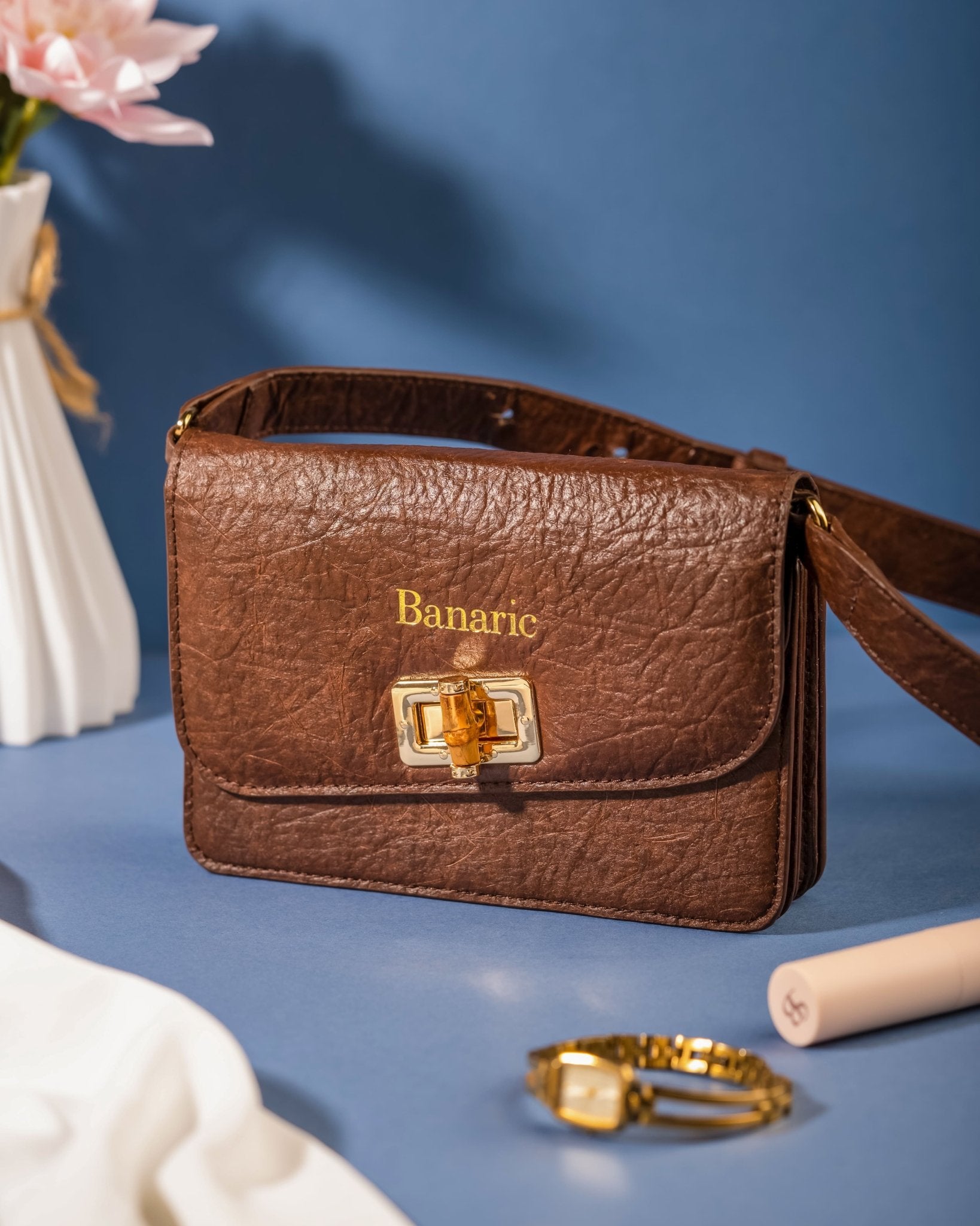 Womens Banaric Mini Hand Bag | Compact Everyday Carry Bag – Womens Handbag on Brown Living™. SKU: RCBAGBANARIC03. Img 8.