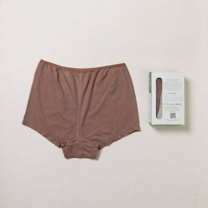 Women’s Boy - Shorts – Plant Dyed, Anti - Microbial, High Coverage – Womens Underwear on Brown Living™. SKU: BVW005BM. Img 7.