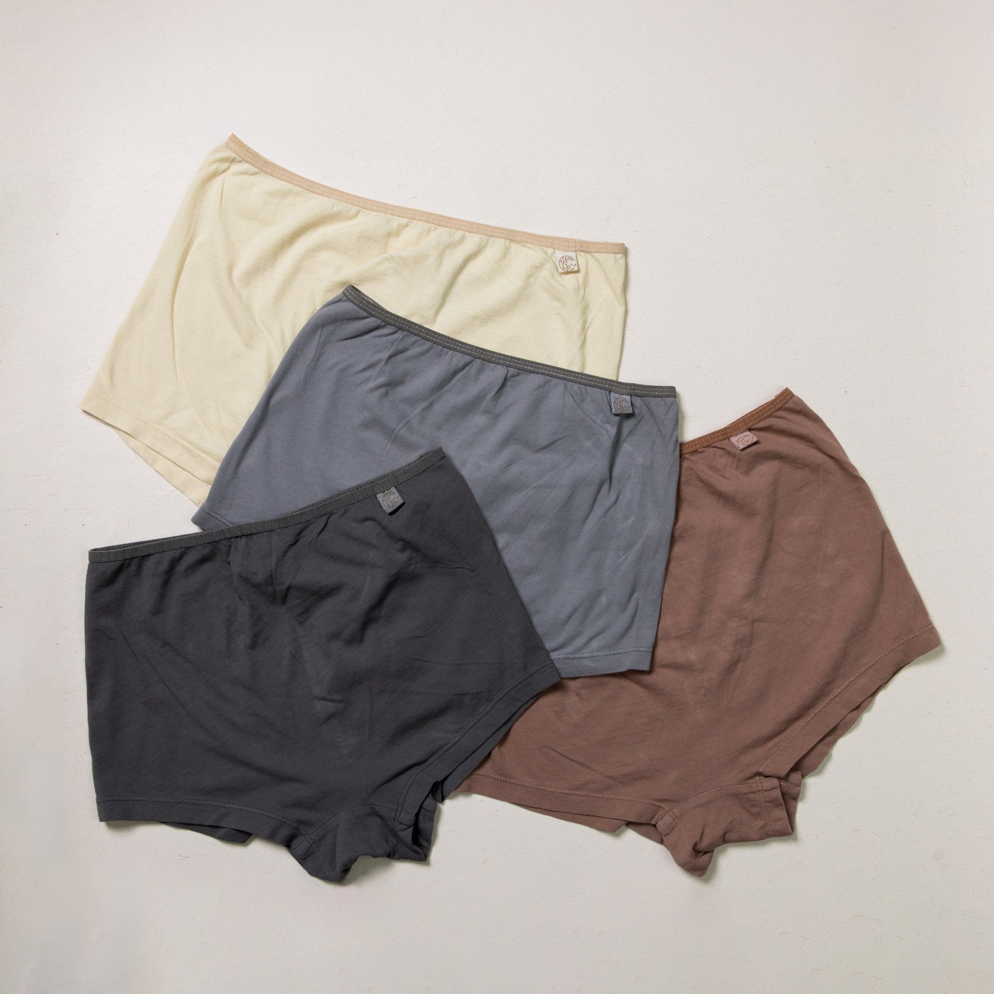 Women’s Boy - Shorts – Plant Dyed, Anti - Microbial, High Coverage – Womens Underwear on Brown Living™. SKU: BVW005MGS. Img 1.