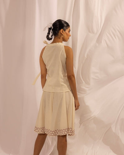 Women’s Cotton Tie Detail Top – Stylish Casual Wear – Womens Top on Brown Living™. SKU: HOA - KAN - 104. Img 3.