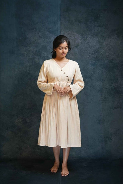 Women’s Flared Maternity Dress – Comfortable & Breathable Wear – Womens Dress on Brown Living™. SKU: 2126023-03-03. Img 2.