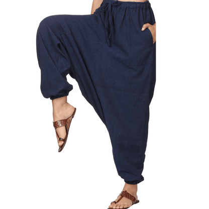 Women's Harem Pant | Dark Blue | Fits Waist Size 28" to 36" – Womens Pants by Hope - House of Pure Eco available on Brown Living™. . SKU: BT01021. Img 1.