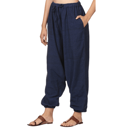 Women's Harem Pant | Dark Blue | Fits Waist Size 28" to 36" – Womens Pants by Hope - House of Pure Eco available on Brown Living™. . SKU: BT01021. Img 2.