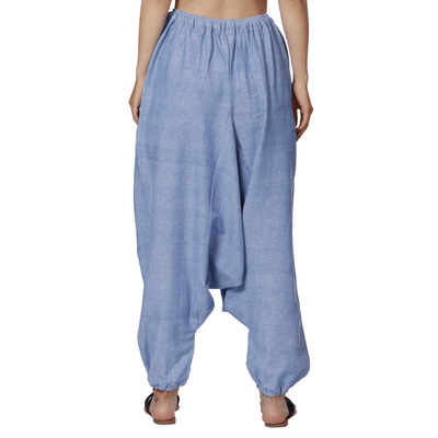 Women's Harem Pants | Lavender Blue | Fits Waist Size 28" to 36" – Womens Pyjamas on Brown Living™. SKU: BT01041. Img 6.