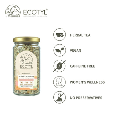 Women's Health Tea | Hormonal Balance | Herbal Tea | 50g – Tea on Brown Living™. SKU: ECOTYL00060. Img 5.