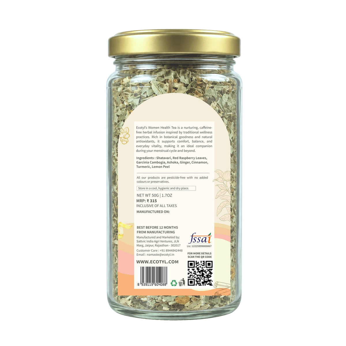 Women's Health Tea | Hormonal Balance | Herbal Tea | 50g – Tea on Brown Living™. SKU: ECOTYL00060. Img 6.
