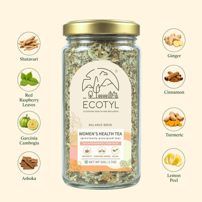 Women's Health Tea | Hormonal Balance | Herbal Tea | 50g – Tea on Brown Living™. SKU: ECOTYL00060. Img 3.