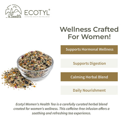 Women's Health Tea | Hormonal Balance | Herbal Tea | 50g – Tea on Brown Living™. SKU: ECOTYL00060. Img 4.