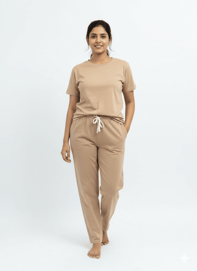 Women's Herbal - Infused Yoga Crew Tee & Without Print T-shirt – Womens Blouse on Brown Living™. SKU: 3116007-001-02. Img 8.