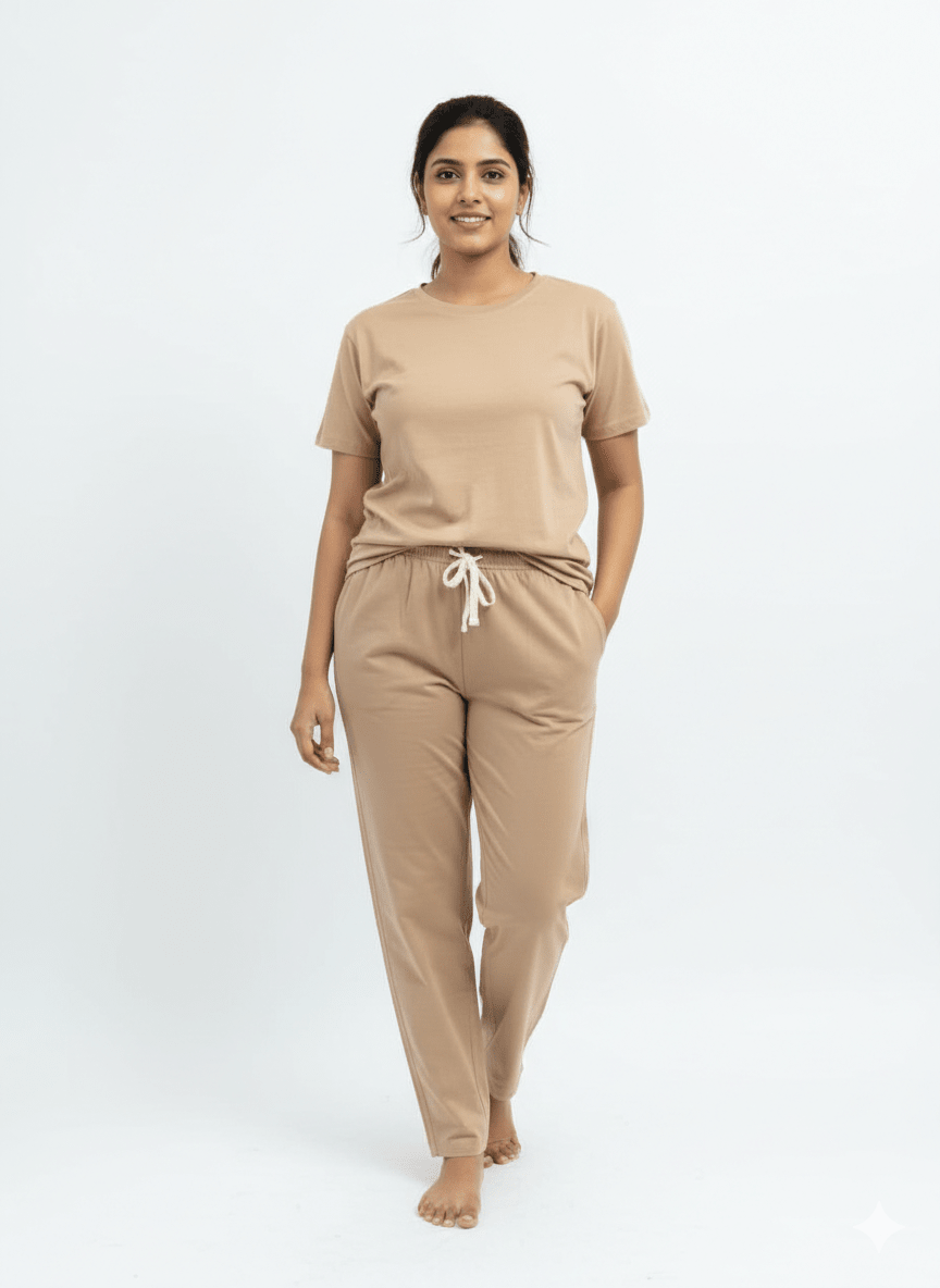 Women's Herbal - Infused Yoga Crew Tee & Without Print T-shirt – Womens Blouse on Brown Living™. SKU: 3116007-001-02. Img 8.