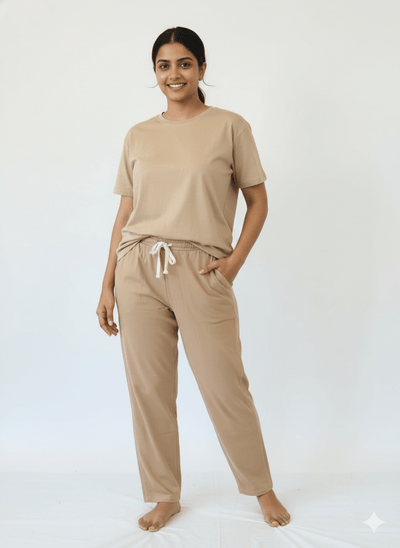 Women's Herbal - Infused Yoga Crew Tee & Without Print T-shirt – Womens Blouse on Brown Living™. SKU: 3116007-001-04. Img 7.