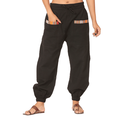 Women's Hopper | Black | Fits Waist Sizes 28 to 38 Inches – Womens Pyjamas on Brown Living™. SKU: HOP - BT25. Img 7.