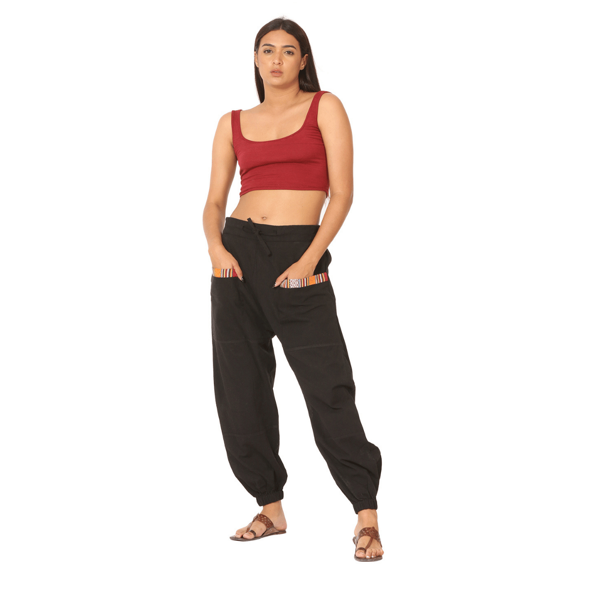 Women's Hopper | Black | Fits Waist Sizes 28 to 38 Inches – Womens Pyjamas by Hope - House of Pure Eco available on Brown Living™. . SKU: HOP - BT25. Img 2.