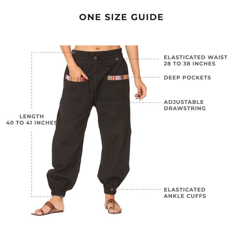 Women's Hopper | Black | Fits Waist Sizes 28 to 38 Inches – Womens Pyjamas by Hope - House of Pure Eco available on Brown Living™. . SKU: HOP - BT25. Img 3.