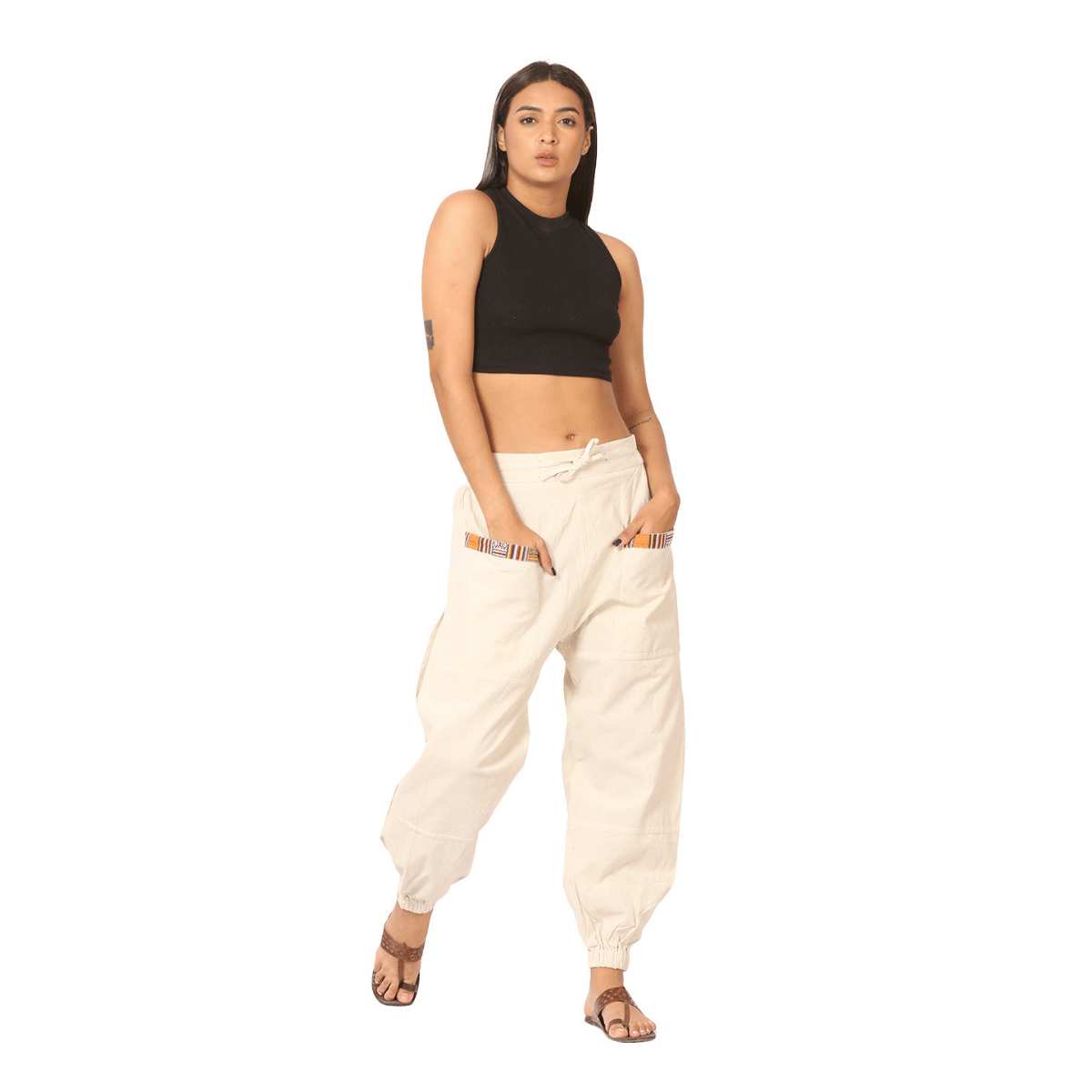 Women's Hopper | Cream | Fits Waist Sizes 28 to 38 Inches – Womens Pyjamas by Hope - House of Pure Eco available on Brown Living™. . SKU: HOP - BT22. Img 2.