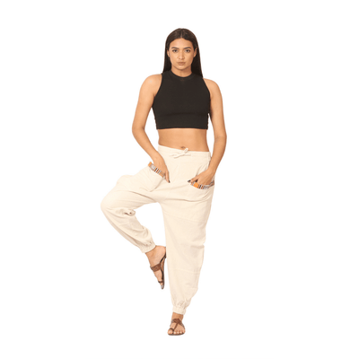 Women's Hopper | Cream | Fits Waist Sizes 28 to 38 Inches – Womens Pyjamas on Brown Living™. SKU: HOP - BT22. Img 4.
