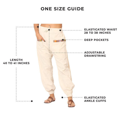 Women's Hopper | Cream | Fits Waist Sizes 28 to 38 Inches – Womens Pyjamas on Brown Living™. SKU: HOP - BT22. Img 3.