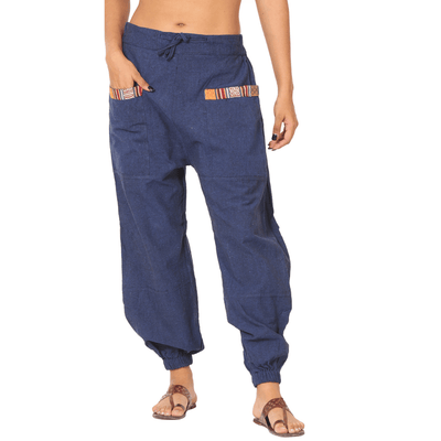 Women's Hopper | Dark Blue | Fits Waist Sizes 28 to 38 Inches – Womens Pyjamas on Brown Living™. SKU: HOP - BT21. Img 8.