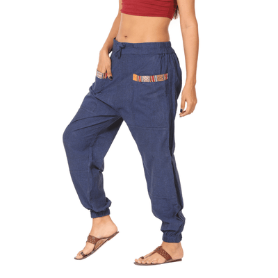 Women's Hopper | Dark Blue | Fits Waist Sizes 28 to 38 Inches – Womens Pyjamas on Brown Living™. SKU: HOP - BT21. Img 5.