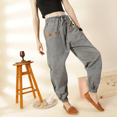 Women's Hopper | Grey | Fits Waist Sizes 28 to 38 Inches – Womens Pyjamas on Brown Living™. SKU: HOP - BT23. Img 4.