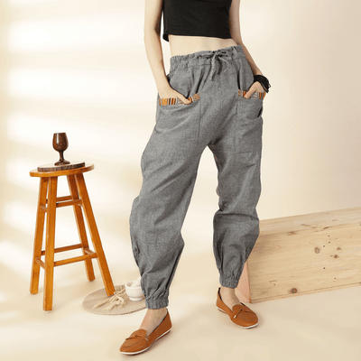 Women's Hopper | Grey | Fits Waist Sizes 28 to 38 Inches – Womens Pyjamas on Brown Living™. SKU: HOP - BT23. Img 1.