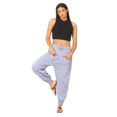 Women's Hopper | Lavender Blue | Fits Waist Sizes 28 to 38 Inches – Womens Pyjamas on Brown Living™. SKU: HOP - BT41. Img 5.