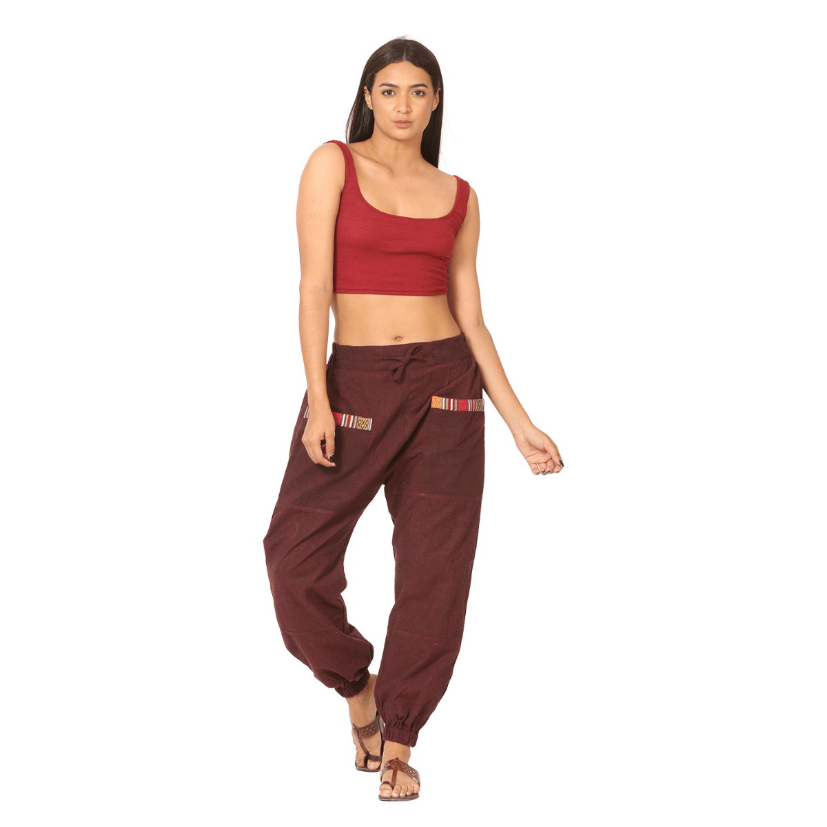 Women's Hopper | Maroon | Fits Waist Sizes 28 to 38 Inches – Womens Pyjamas by Hope - House of Pure Eco available on Brown Living™. . SKU: HOP - BT24. Img 2.