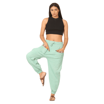 Women's Hopper | Sea Green | Fits Waist Sizes 28 to 38 Inches – Womens Pyjamas on Brown Living™. SKU: HOP - BT47. Img 10.