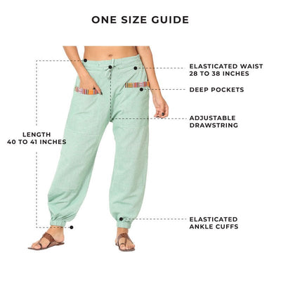 Women's Hopper | Sea Green | Fits Waist Sizes 28 to 38 Inches – Womens Pyjamas on Brown Living™. SKU: HOP - BT47. Img 9.