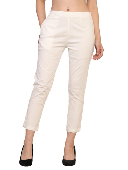 Women’s Linen Cotton Palazzo Pants – Womens Pants on Brown Living™. SKU: PALAZZO-PANT-WHIT-M. Img 8.