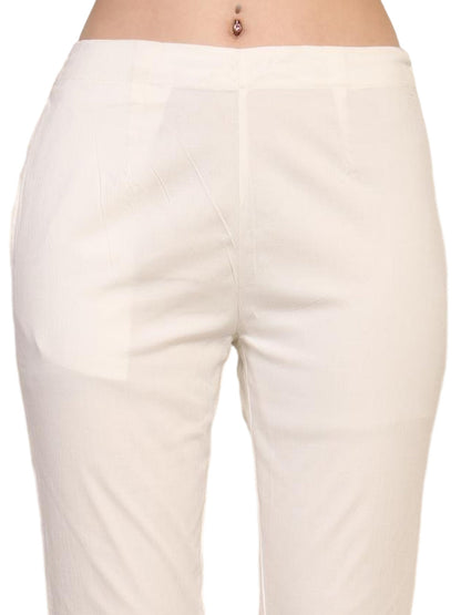 Women’s Linen Cotton Palazzo Pants – Womens Pants on Brown Living™. SKU: PALAZZO-PANT-WHIT-M. Img 11.